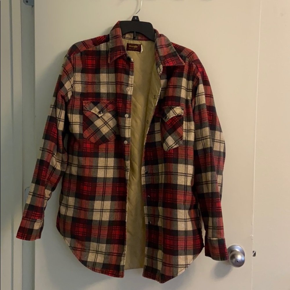 Red Plaid Winter Coat